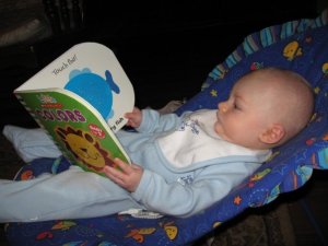 He was already a reader, but I decided I better read to him anyway.